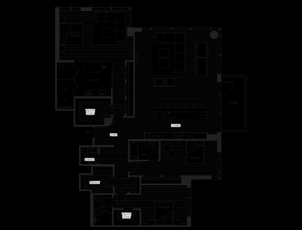 PLAN PHC6 | 3 BED, 3.5 BATH