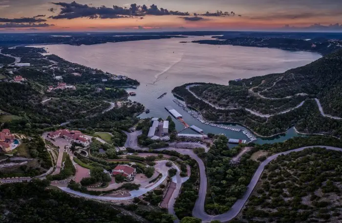 An image of Lake Travis in Central Texas | Spyglass Realty