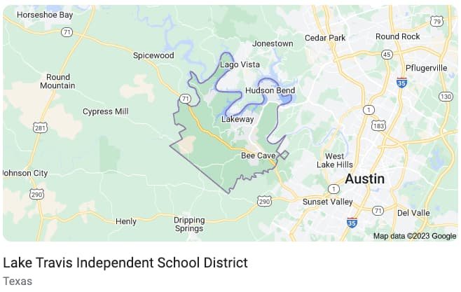 Lake Travis School District Map