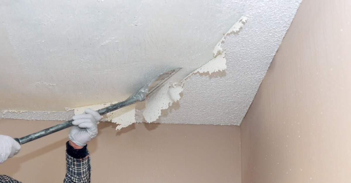 popcorn ceiling asbestos test